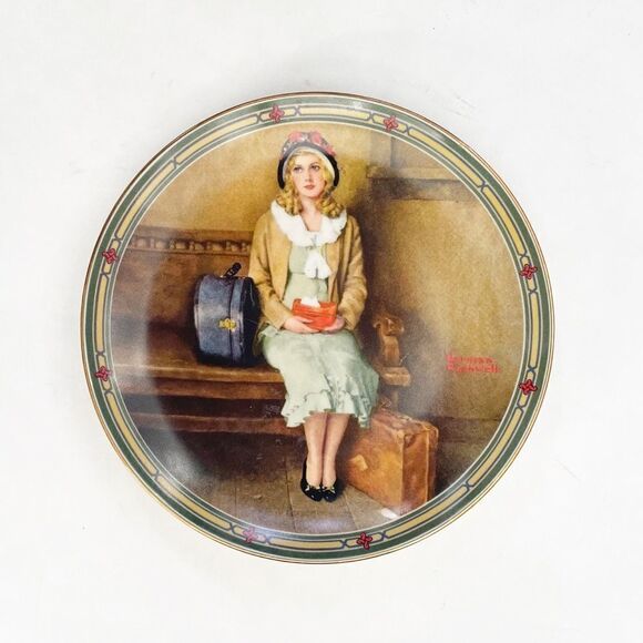 Norman Rockwell “A Young Girl’s Dream” Painting Limited Edition Plate - Picture 1 of 3
